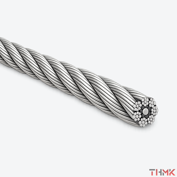 Канат стальной 4,5 мм ГОСТ 2688-80 свивка ЛК-Р 6х19 (1+6+6/6)+1