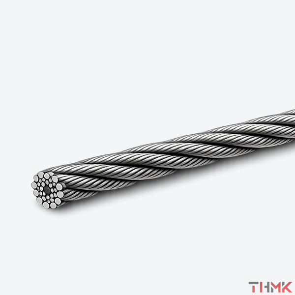 Канат стальной 5,6 мм ГОСТ 2688-80 свивка ЛК-Р 6х19 (1+6+6/6)+1